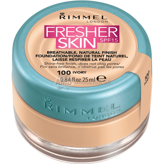 RIMMEL MAKE-UP FRESHER SKIN 100 IVORY 25 ML