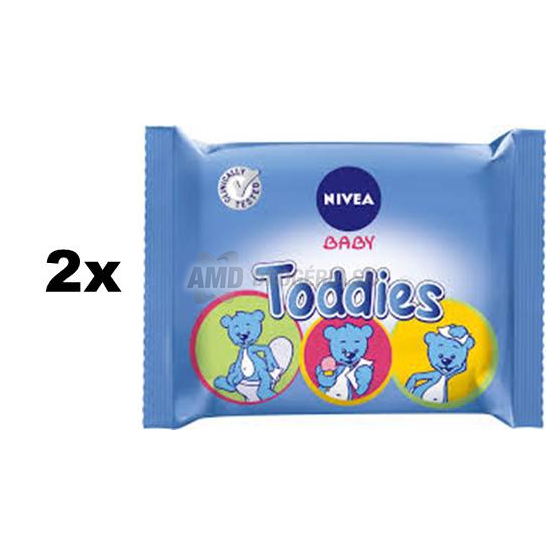 NIVEA BABY VLHČENÉ UTIERKY DUO MULTIFUNKČNÉ TODDIES 2 x 60 KS