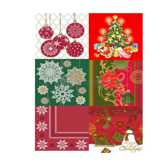 VIANOČNÉ OBRÚSKY LAMBI 20 KS