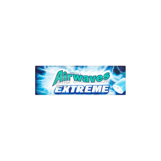 Airwaves Extreme Menthol žuvačky bez cukru, 14 g