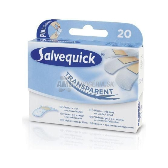 SALVEQUICK AQUA RESIST TRANSPARENT NÁPLASŤ 20 KS