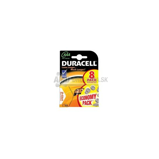 BATÉRIA DURACELL BASIC AAA 8 KS