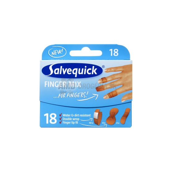 SALVEQUICK AQUA NÁPLASŤ NA PRSTY 18 KS