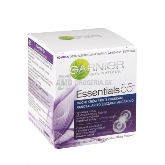 GARNIER ESSENTIALS NOČNÝ KRÉM 55 +; 50 ML