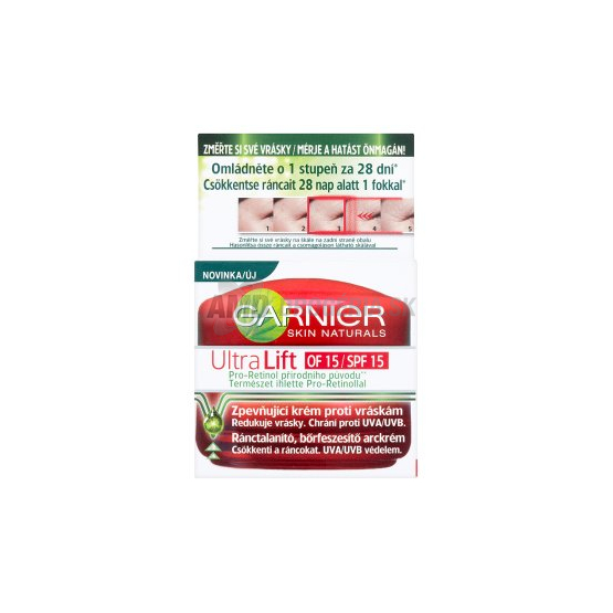 GARNIER ULTRALIFT SPEVŇUJÚCI KRÉM SPF 15; 50 ML
