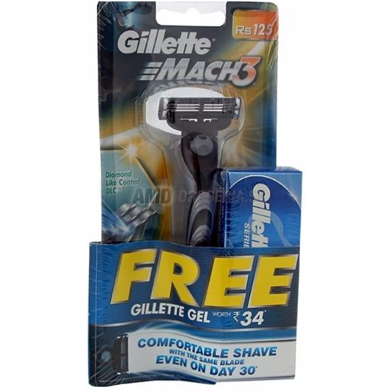 GILLETTE MACH3 STROJČEK + GÉL NA HOLENIE 25 G