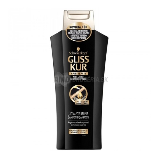 GLISS KUR ULTIMATE REPAIR REGENERAČNÝ ŠAMPÓN NA VLASY 400 ML