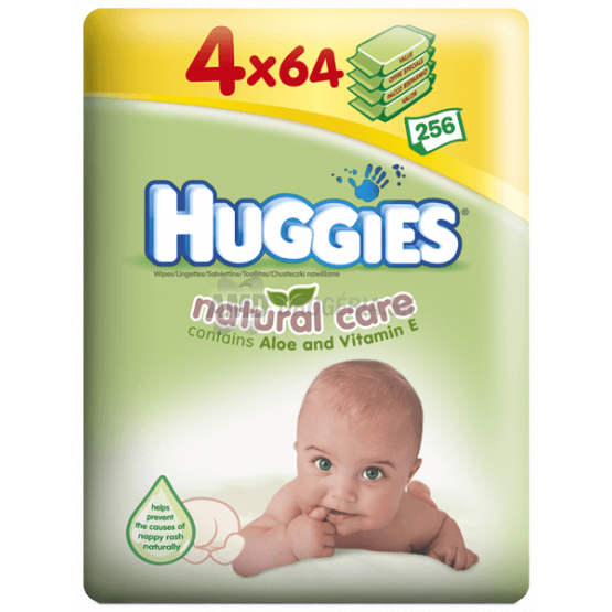 HUGGIES WIPES ALOE 6 X 64 KS