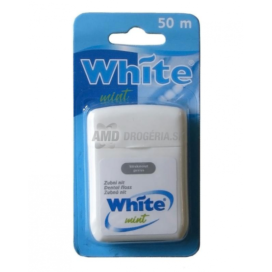 WHITE ZUBNÁ NIŤ 50 M