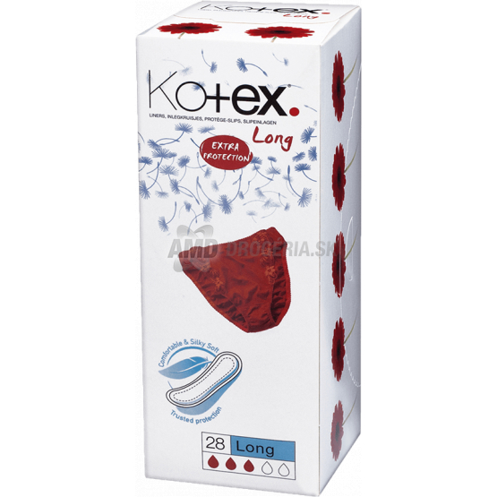 KOTEX SLIPOVÉ VLOŽKY LONG 28 KS