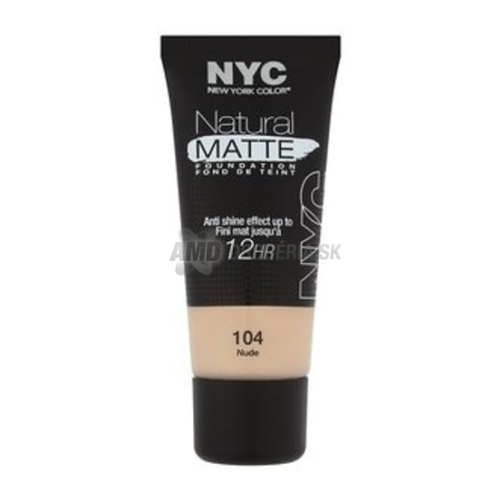NYC MAKE UP NATURAL MATTE 12 HODÍN 104 30 ML