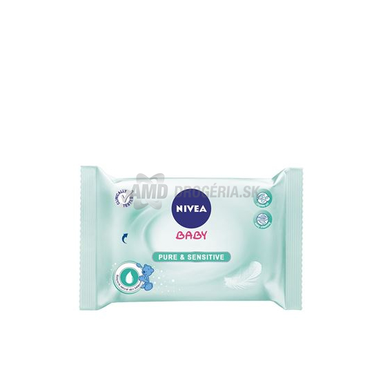 NIVEA BABY VLHČENÉ UTIERKY DUO SENSITIVE 63 KS
