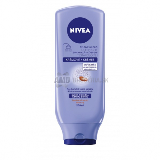 NIVEA TELOVÉ MLIEKO DO SPRCHY KRÉMOVÉ 250 ML