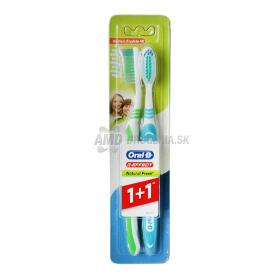 ORAL-B ZUBNÁ KEFKA 3D WHITE 40 MEDIUM 2 KS