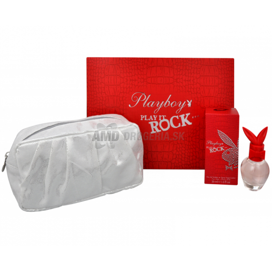 PLAYBOY DÁMSKA DARČEKOVÁ KAZETA ROCK TOALETNÁ VODA 30 ML + TAŠKA