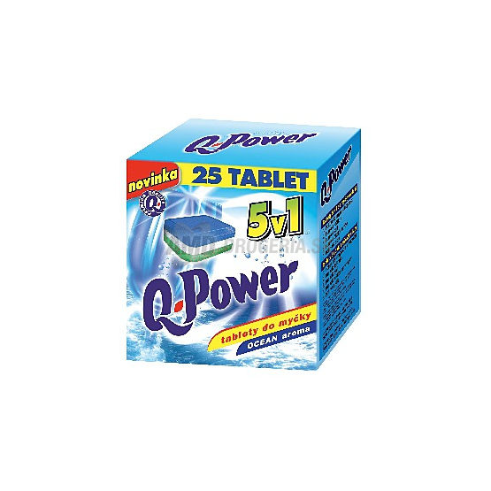 Q-POWER TABLETY DO UMÝVAČKY 5v1 25 KS