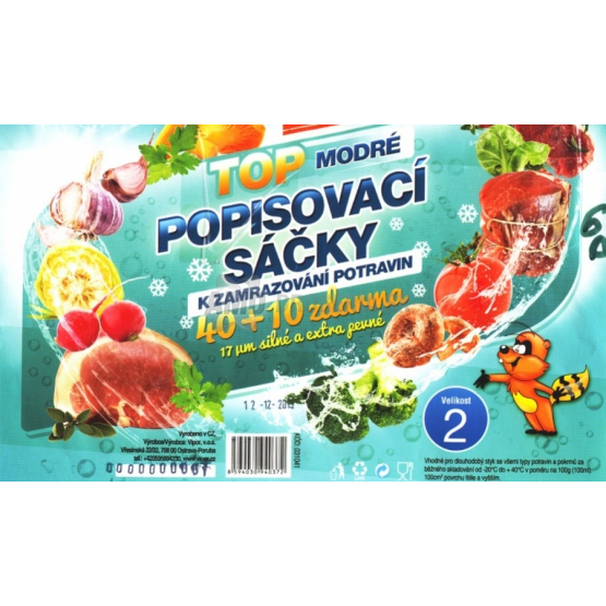 SÁČKY DO MRAZIAKA 30 x 40 CM 50 KS