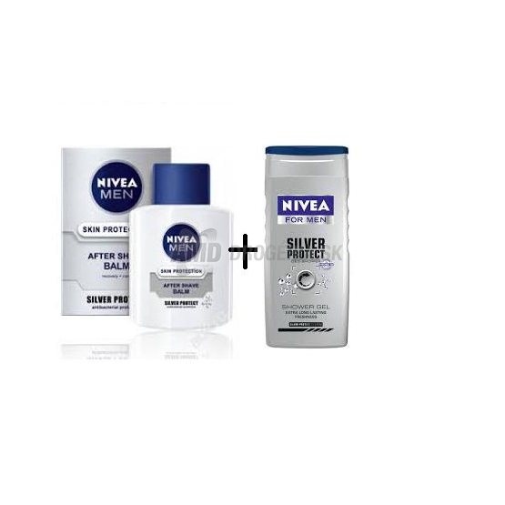 NIVEA BALZAM PO HOLENÍ SILVER PROTECT 100ML+SPRCHOVÝ GÉL