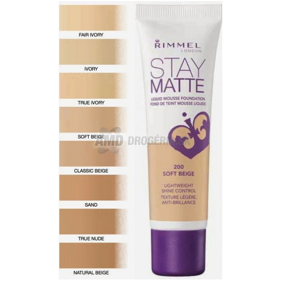 RIMEL MAKE-UP STAY MATTE 201 30 ML