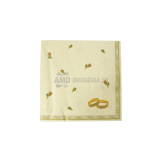 SERVÍTKY SVADOBNÉ 3VRSTVOVÉ 20 KS