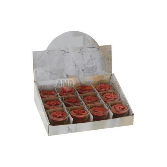 SVIECKA DEKORATÍVNA SKLO VIANOČNÁ 1KS