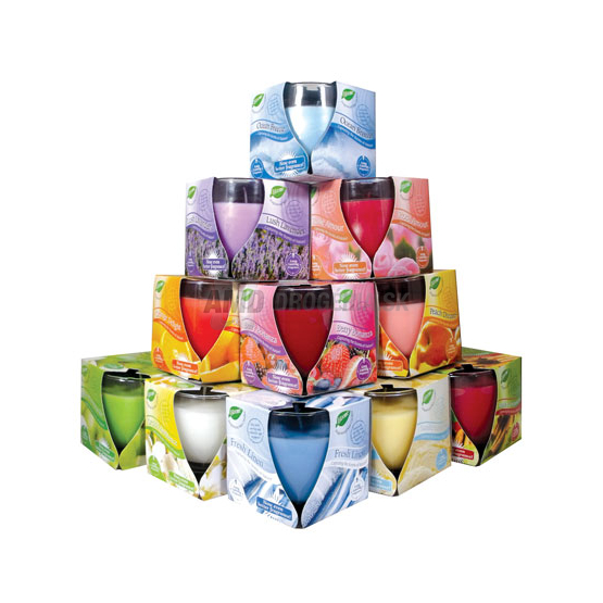 SVIEČKA SKLO VONNÁ MIX 1 KS