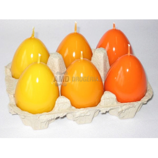 VEĽKONOČNÁ SVIEČKA VAJÍČKO ŽLTE 1 KS