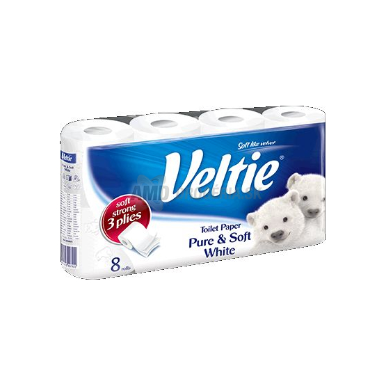VELTIE KLEENEX TOALETNÝ PAPIER BIELY 8 KS