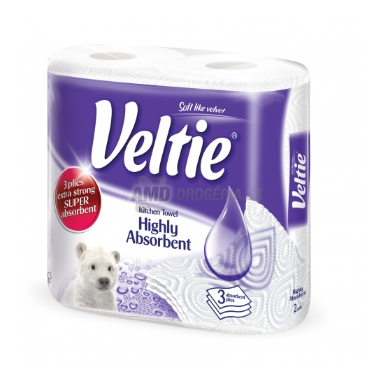 VELTIE KUCHYNSKÉ UTIERKY 3VRSTVOVÉ 2 KS