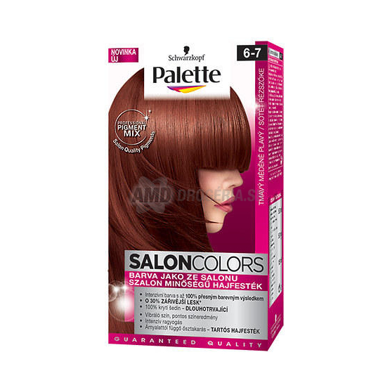PALETTE SALON COLORS 6 - 7 TMAVO MEDENO PLAVÁ