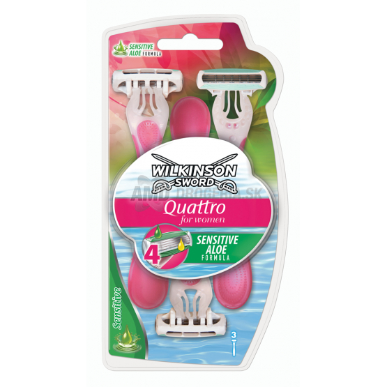 WILKINSON QUATTRO JEDNORÁZOVÉ ŽILETKY DAMSKÉ 3KS