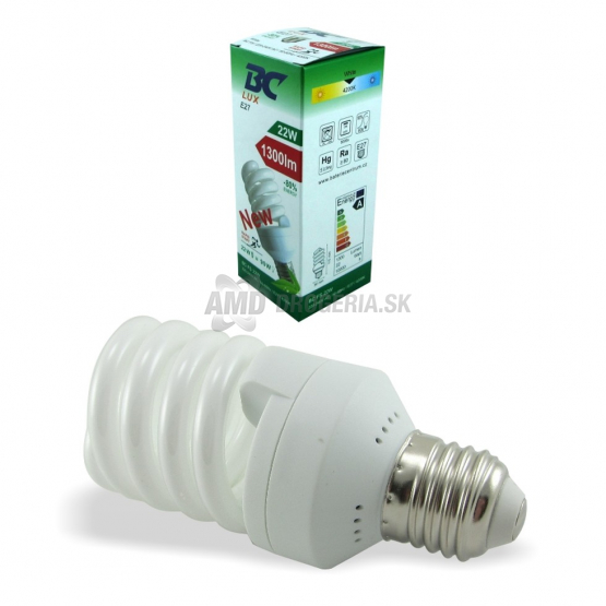 ŽIAROVKA E22/22W 1300LM SPIRALA
