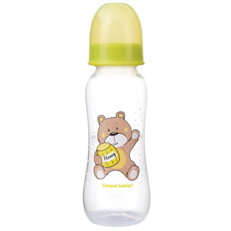 CANPOL BABIES DOJČENSKÁ FĽAŠA TVAROVANÁ PLASTOVÁ 250 ML, 1 KS