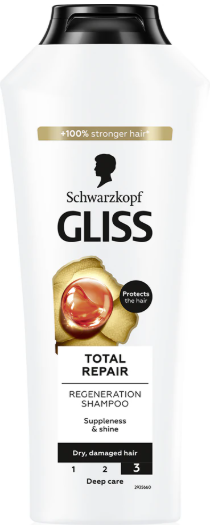 GLISS KUR TOTAL REPAIR 19 REGENERAČNÝ ŠAMPÓN NA VLASY 400 ML