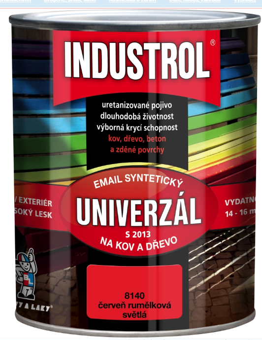 INDUSTROL 8140 SVETLO ČERVENÁ 0,6 L