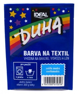 DUHA FARBA NA TEXTIL SVETLO MODRÁ 15 G
