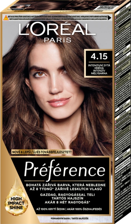 LOREAL PREFERENCE 4.15 INTENZÍVNA SÝTA HNEDÁ