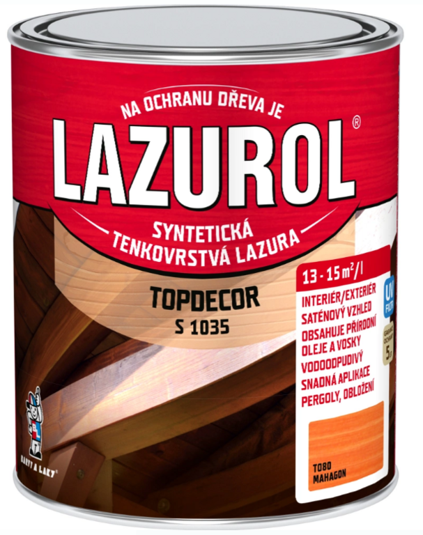 LAZUROL TOPDECOR MAHAGON T080 0,75L