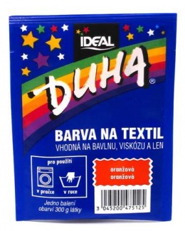 DUHA FARBA NA TEXTIL ORANŽOVÁ 15 G