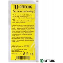 Detecha Potravinárske farbivo žlté (E102), 5 g