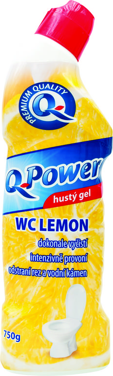 Q-POWER WC ČISTIČ LEMON 750 ML