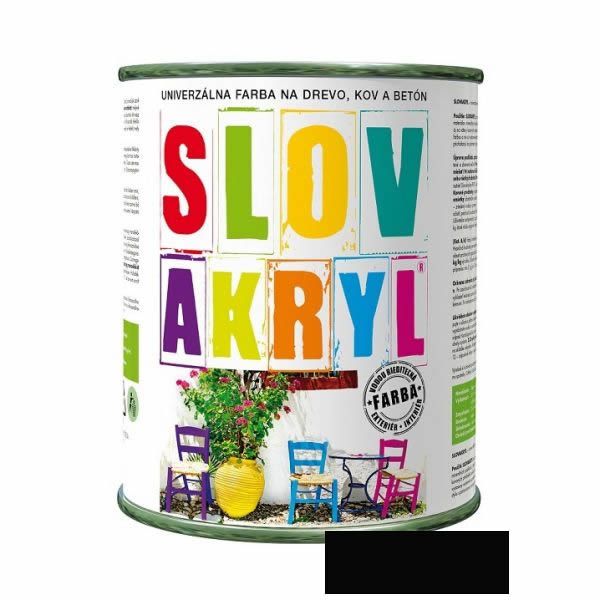 SLOVAKRYL 0199 ČIERNY 0.75KG