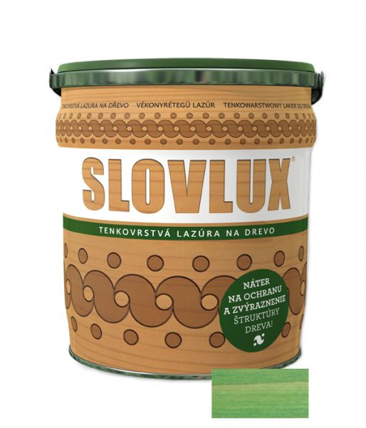 SLOVLUX B TENKOVRSTVÁ LAZÚRA 0051 JEDĽOVÁ ZELEŇ 2.5L