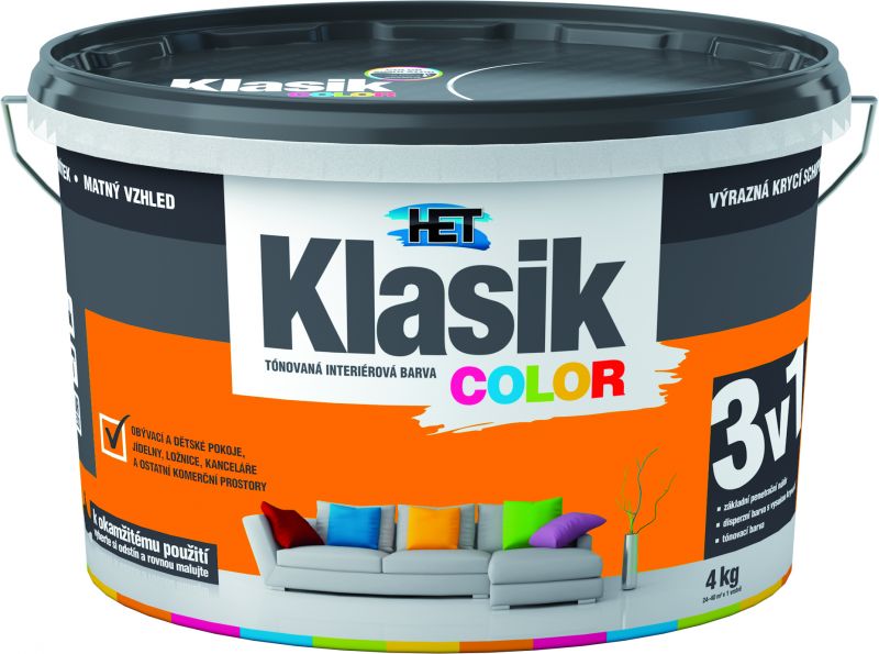 KLASIK COLOR ORANŽOVÁ PASTELOVÁ 4 KG 0747