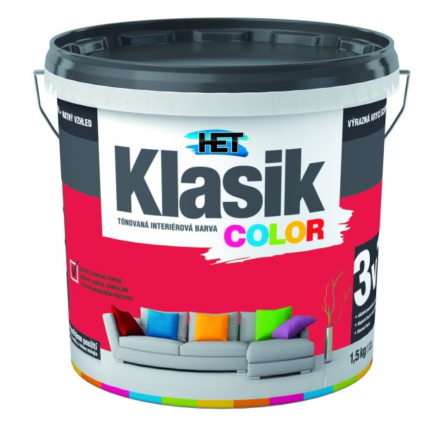 KLASIK COLOR ČERVENÝ 1.5KG 0847