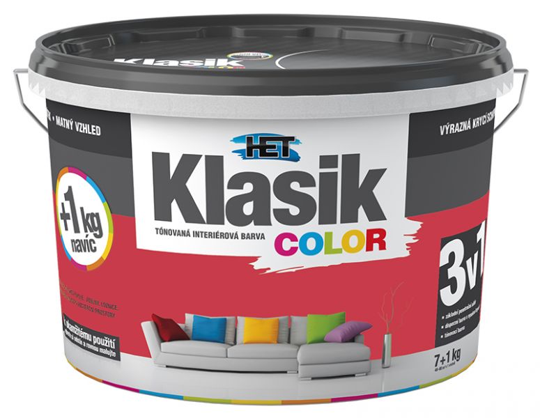 KLASIK COLOR ČERVENÝ 7 + 1 KG 0847
