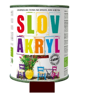 SLOVAKRYL 0240 TMAVO HNEDÝ 0.75KG