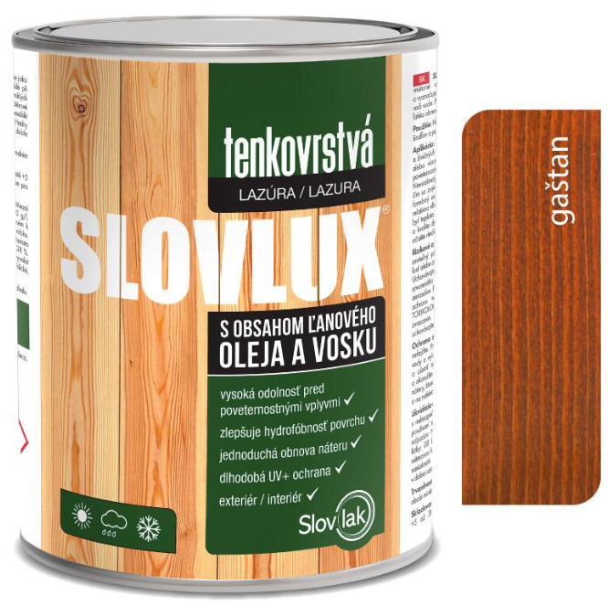 SLOVLUX B TENKOVRSTVÁ LAZÚRA 0020 GAŠTAN 2.5L