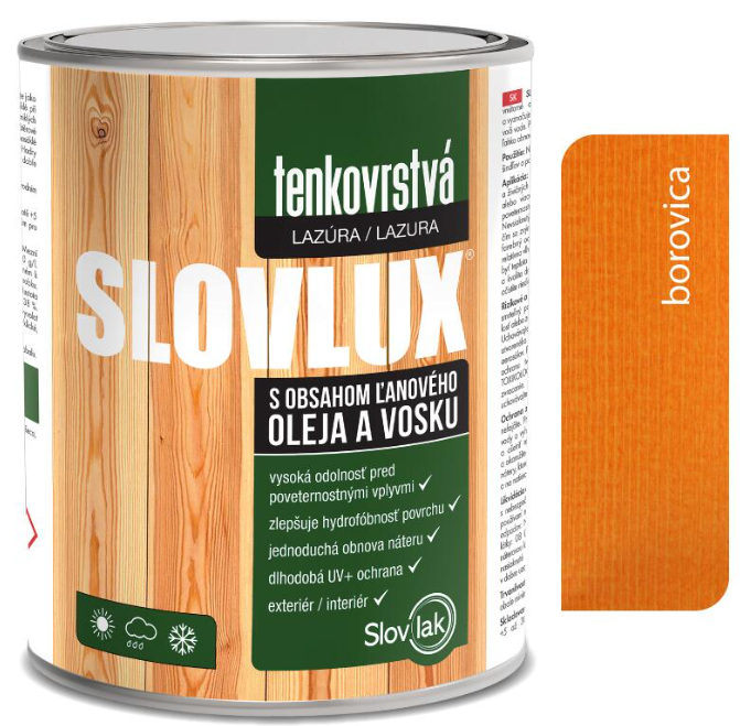 SLOVLUX B TENKOVRSTVÁ LAZÚRA 0062 BOROVICA 0.7L
