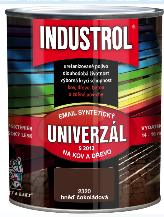 Industrol Univerzál S2013 syntetický email, hnedá čokoládová 2430, 0,6 l